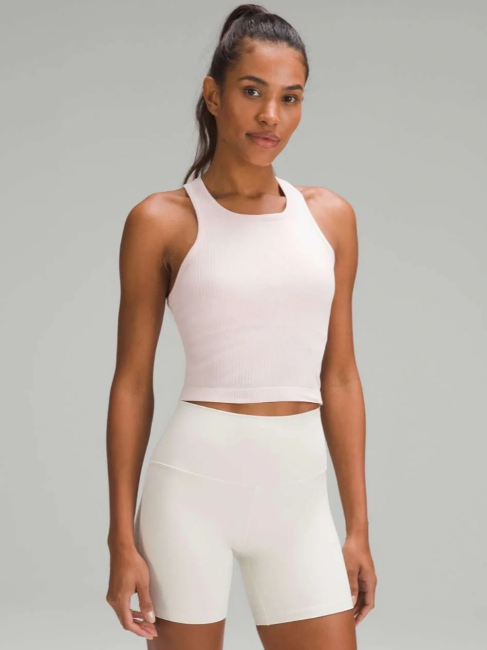 Lululemon Ebb To Street Cropped Racerback Tank Top